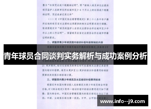 青年球员合同谈判实务解析与成功案例分析